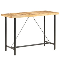 Table de bar 150x70x107 cm Bois de manguier brut