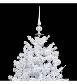 Arbre de Noël neigeux avec base de parapluie Blanc 190 cm