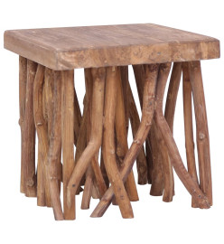 Table basse en rondin 40x40x40 cm Bois solide