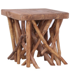 Table basse en rondin 40x40x40 cm Bois solide