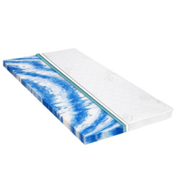 Sur-matelas 100 x 200 cm Mousse de gel 7 cm