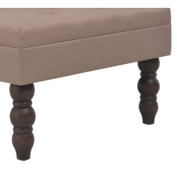 Tabouret Marron 60x60x36 cm Polyester