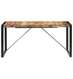 Table de salle à manger 160x80x75cm Bois de récupération massif