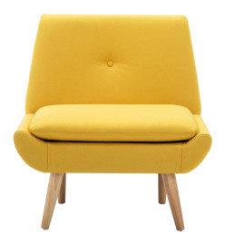 Fauteuil sans accoudoirs Jaune Tissu