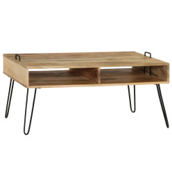 Table basse Bois de manguier massif 100 x 60 x 45 cm