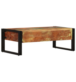 Table basse avec 3 tiroirs Bois de récupération 100x50x35 cm