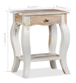 Table de chevet Bois massif de Sesham 40 x 30 x 50 cm