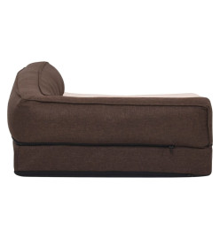 Matelas de lit ergonomique de chien 60x42 cm Polaire aspect lin