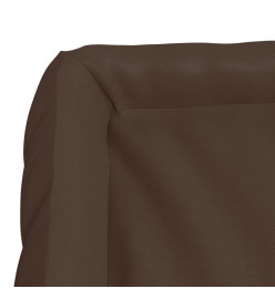 Coussin avec oreillers pour chien Marron 75x58x18 cm Tissu