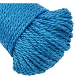 Corde de travail Bleu 6 mm 50 m Polypropylène