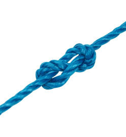 Corde de travail Bleu 6 mm 50 m Polypropylène