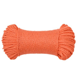 Corde de travail Orange 3 mm 250 m Polypropylène