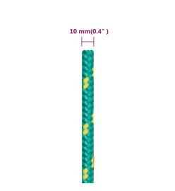 Corde de bateau Vert 10 mm 500 m Polypropylène