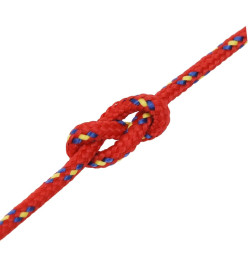 Corde de bateau Rouge 4 mm 50 m Polypropylène