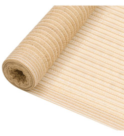 Filet brise-vue Beige 2x25 m PEHD 195 g/m²