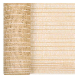 Filet brise-vue Beige 2x25 m PEHD 195 g/m²