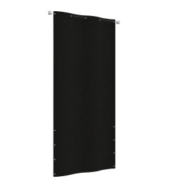 Écran de balcon Noir 100x240 cm Tissu Oxford