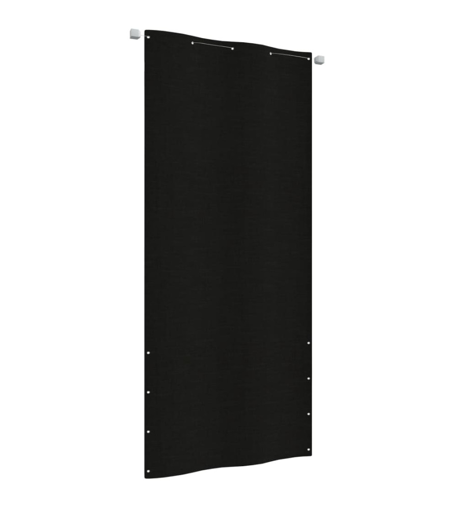 Écran de balcon Noir 100x240 cm Tissu Oxford