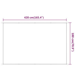 Auvent vertical Vert clair 180x420 cm Tissu oxford