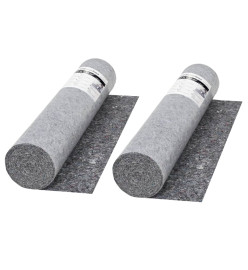 Bâche de protection contre peinture 2 pcs 50 m 280 g/m² Gris