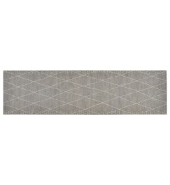 Tapis de cuisine lavable impression losange 45x150 cm velours