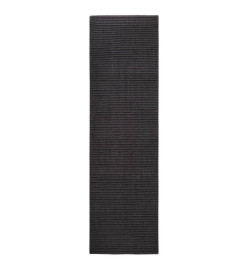 Tapis Sisal naturel 100x350 cm Noir