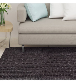 Tapis Sisal naturel 100x250 cm Noir