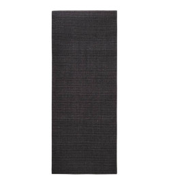 Tapis Sisal naturel 100x250 cm Noir