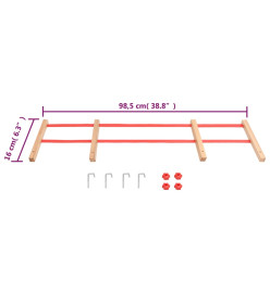 Dossier pour traîneau Rouge Contreplaqué