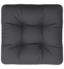 Coussin de palette noir 60x61x10 cm tissu