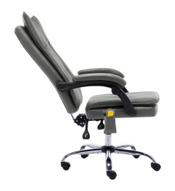 Chaise de bureau de massage Anthracite Similicuir