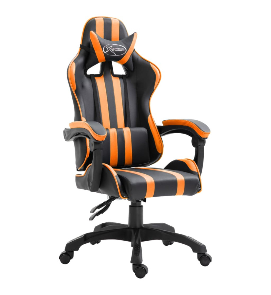 Chaise de jeu Orange Similicuir