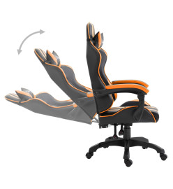 Chaise de jeu Orange Similicuir