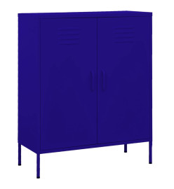 Armoire de rangement Bleu marine 80x35x101,5 cm Acier