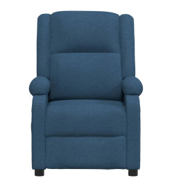 Fauteuil électrique de massage Bleu Tissu