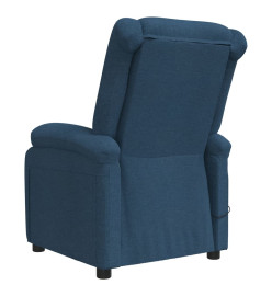 Fauteuil électrique de massage Bleu Tissu