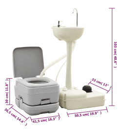 Ensemble de toilette support de lavage des mains réservoir eau