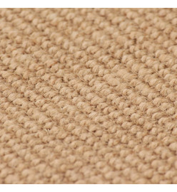 Tapis en jute avec support en latex 70 x 130 cm Naturel