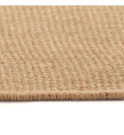 Tapis en jute avec support en latex 70 x 130 cm Naturel