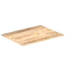 Dessus de table Bois de manguier solide 15-16 mm 80x60 cm