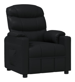 Fauteuil inclinable Noir Similicuir