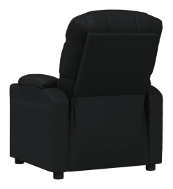 Fauteuil inclinable électrique Noir Similicuir