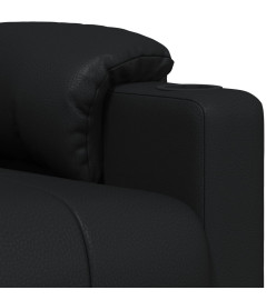 Fauteuil inclinable électrique Noir Similicuir