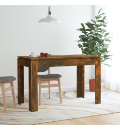 Table à dîner Chêne fumé 120x60x76 cm Bois d'ingénierie