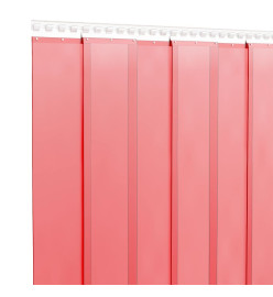 Rideau de porte rouge 300 mmx2,6 mm 25 m PVC