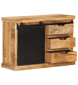 Buffet 80x30x55 cm bois de manguier brut massif