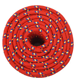 Corde de bateau Rouge 12 mm 100 m Polypropylène