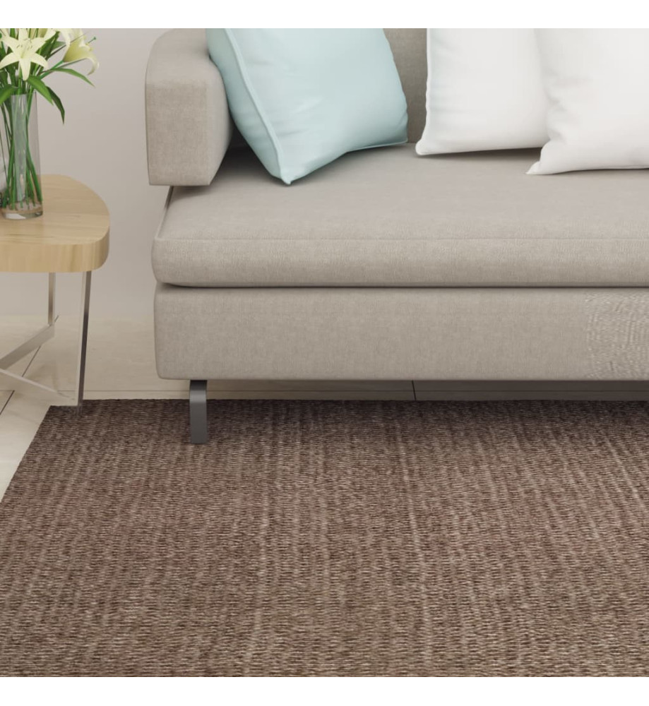 Tapis en sisal pour griffoir marron 80x300 cm