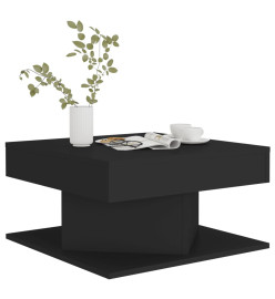 Table basse Noir 57x57x30 cm Aggloméré