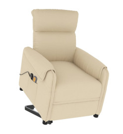 Fauteuil de massage Crème Tissu